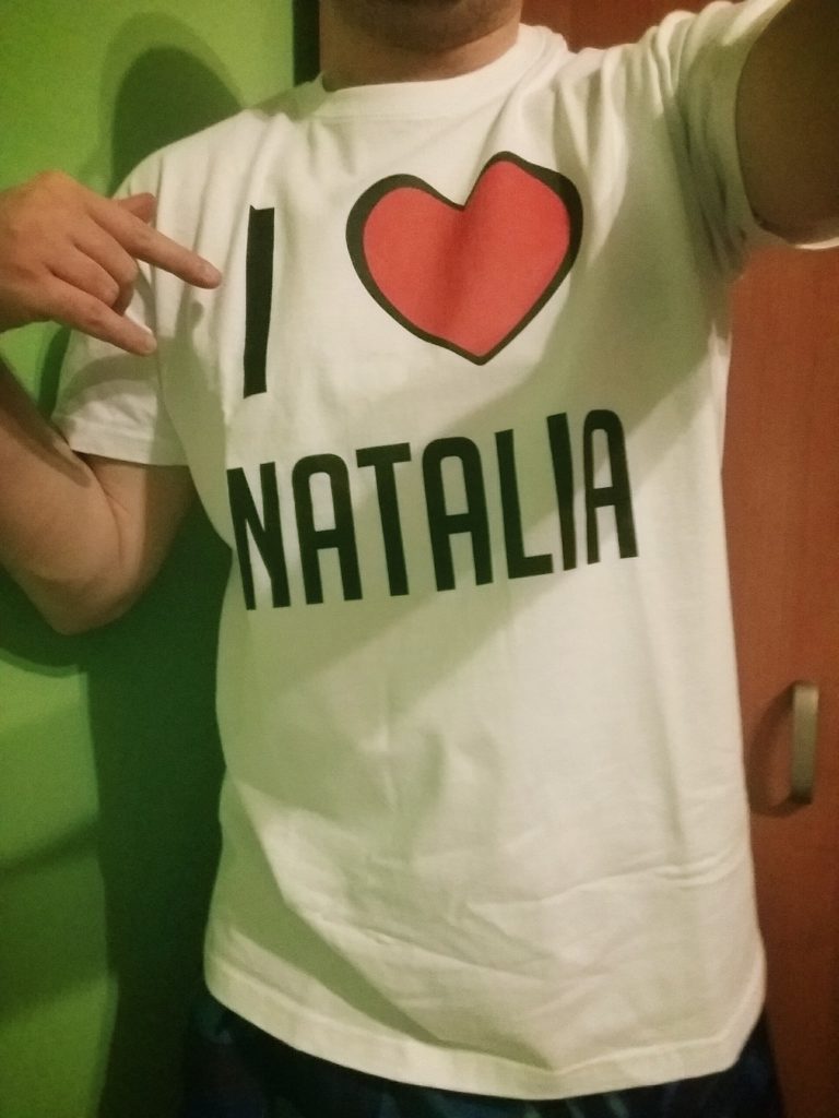 i Love Natalia - koszulka t-shirt