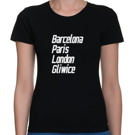 Visit Gliwice - t-shirt koszulka damska z nadrukiem