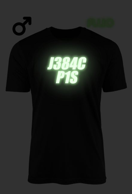 J384C P1S - koszulka z nadrukiem fluorescecyjnym