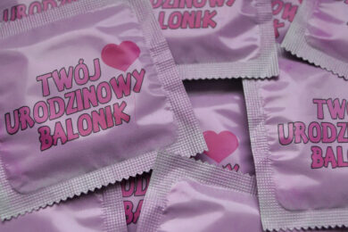 Urodzinowy balonik - prezerwatywa z własnym nadrukiem