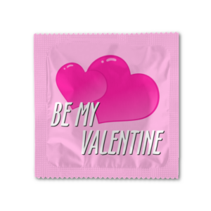 14 luty - Be My Valentine - personalizowane prezerwatywy z nadrukiem
