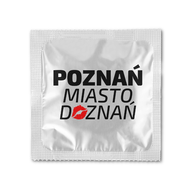 Personalizowane prezerwatywy z indywidualnym nadrukiem Poznań - miasto doznań