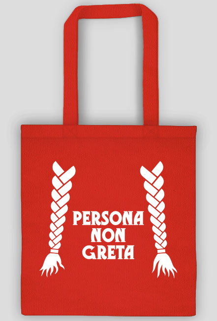 Persona non Greta - torba z nadrukiem, na zakupy