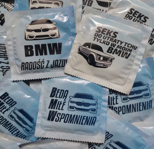 Personalizowane prezerwatywy z nadrukiem BMW - Gliwice
