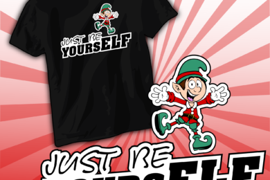 Just be yoursELF - koszulka z nadrukiem