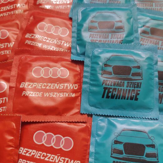 Prezerwatywy z nadrukiem Audi - Gliwice