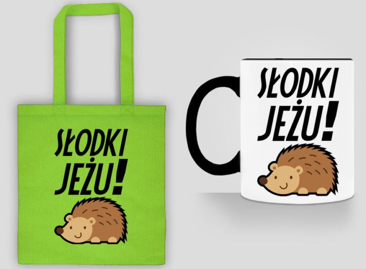 SŁODKI JEŻU - gadżety z nadrukiem